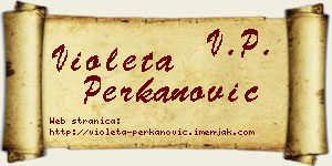 Violeta Perkanović vizit kartica
